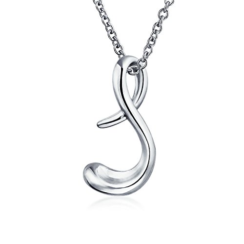 Bling Jewelry Buchstabe S Cursive Alphabet Schrift Initiale Anhänger Halskette Für Frauen .925 Sterling Silber 18 Zoll Bling Jewelry Buchstabe S Cursive Alphabet Schrift Initiale Anhänger Halskette Für Frauen .925 Sterling Silber 18 Zoll von Bling Jewelry