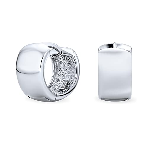 Einfache Basic Breite Kpop Huggie Creolen Ohrringe Für Frauen Für Männer .925 Sterling Silber Poliert Flaches Scharnier Einfache Basic Breite Kpop Huggie Creolen Ohrringe Für Frauen Für Männer .925 Sterling Silber Poliert Flaches Scharnier von Bling Jewelry