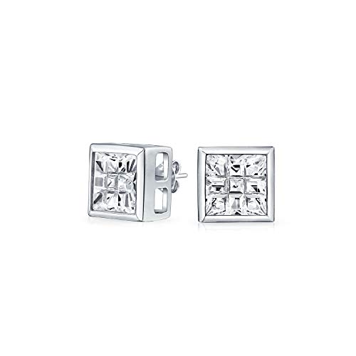 Geometrische Quadrat AAA CZ Zirkonia Im Bezel Set Schachbrett Unsichtbarer Schliff Ohrstecker Für Männer .925 Sterlingsilber 5 MM Geometrische Quadrat AAA CZ Zirkonia Im Bezel Set Schachbrett Unsichtbarer Schliff Ohrstecker Für Männer .925 Sterlingsilber 5 MM von Bling Jewelry