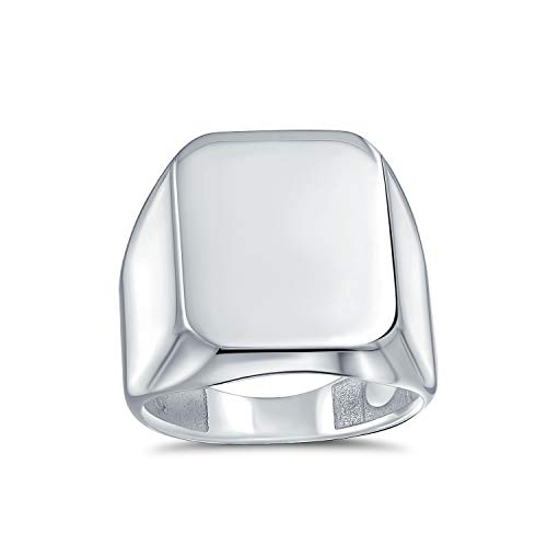 Klassische Executive Geometrische Anpassen Gravieren Einfache Große Rechteck Personalisieren Initialee Monogramm Siegelring Für Männer Poliert Glanz .925 Sterling Silber Klassische Executive Geometrische Anpassen Gravieren Einfache Große Rechteck Personalisieren Initialee Monogramm Siegelring Für Männer Poliert Glanz .925 Sterling Silber von Bling Jewelry