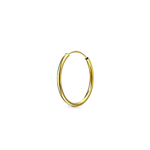 Minimalistische Geometrische Leichtgewicht Real 14K Gold Ohr Reifen Tragus Helix Knorpel Piercing Conch Daith Ohrring 16Mm von Bling Jewelry