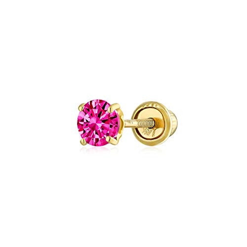 Minimalistische Winzige Cubic Zirkonia Rot Fuchsia Rosa Simuliert Ruby Cz Runde Helix Knorpel Ohrläppchen Piercing Daith Runde Solitär 1 Stück Ohrstecker Echt 14K Gelbgold Schraube Zurück 3Mm Minimalistische Winzige Cubic Zirkonia Rot Fuchsia Rosa Simuliert Ruby Cz Runde Helix Knorpel Ohrläppchen Piercing Daith Runde Solitär 1 Stück Ohrstecker Echt 14K Gelbgold Schraube Zurück 3Mm von Bling Jewelry
