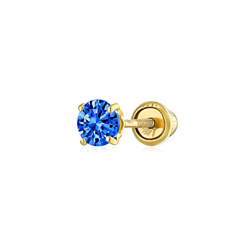Minimalistischer Winziger Kubischer Zirkonia Königsblau Simulierter Saphir Cz Rund Helix Knorpel Ohrläppchen Piercing Daith Rund Solitär 1 Stück Ohrstecker Echt 14K Gelbgold Schraube Zurück 3Mm Minimalistischer Winziger Kubischer Zirkonia Königsblau Simulierter Saphir Cz Rund Helix Knorpel Ohrläppchen Piercing Daith Rund Solitär 1 Stück Ohrstecker Echt 14K Gelbgold Schraube Zurück 3Mm von Bling Jewelry