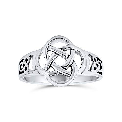 Personalisierte Beste Freunde Bff Liebe Knot Irish Himmlisch Infinity Band Ring Für Teenager-Frauen Oxidiert .925 Sterling Silber Anpassbar von Bling Jewelry