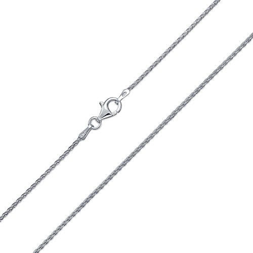 Unisex Dünne .925 Sterling Silber Spiga Weizen Kette Halskette Für Frauen Männer Nickel-Free Hergestellt In Italy 030 Gauge 18 Inch von Bling Jewelry