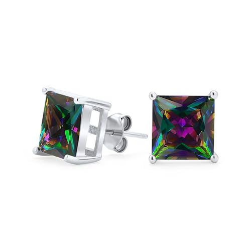 Unisex Schwarze Mystische Regenbogen Farbwechsel Zirkonia Solitaire AAA CZ Ohrstecker Für Frauen .925 Sterlingsilber Quadratischer Prinzessschliff 6MM Unisex Schwarze Mystische Regenbogen Farbwechsel Zirkonia Solitaire AAA CZ Ohrstecker Für Frauen .925 Sterlingsilber Quadratischer Prinzessschliff 6MM von Bling Jewelry