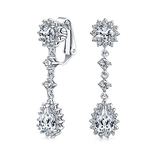 Vintage Stil Bräutigam Simulierte Edelstein Aussage Pave Krone Halo Zirkonia AAA CZ Lange Baumelnd Ovale Träne Kron Clip Auf Ohrringe Für Frauen Nicht Durchbohrt Vintage Stil Bräutigam Simulierte Edelstein Aussage Pave Krone Halo Zirkonia AAA CZ Lange Baumelnd Ovale Träne Kron Clip Auf Ohrringe Für Frauen Nicht Durchbohrt von Bling Jewelry
