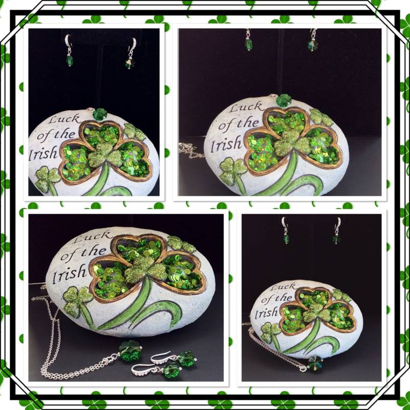 Shamrock Swarovski Ohrringe - Crystal St. Patricks Day Shamrock-Ohrringe, Schmuck Shamrock Swarovski Ohrringe - Crystal St. Patricks Day Shamrock-Ohrringe, Schmuck von Bling4AllSeasons