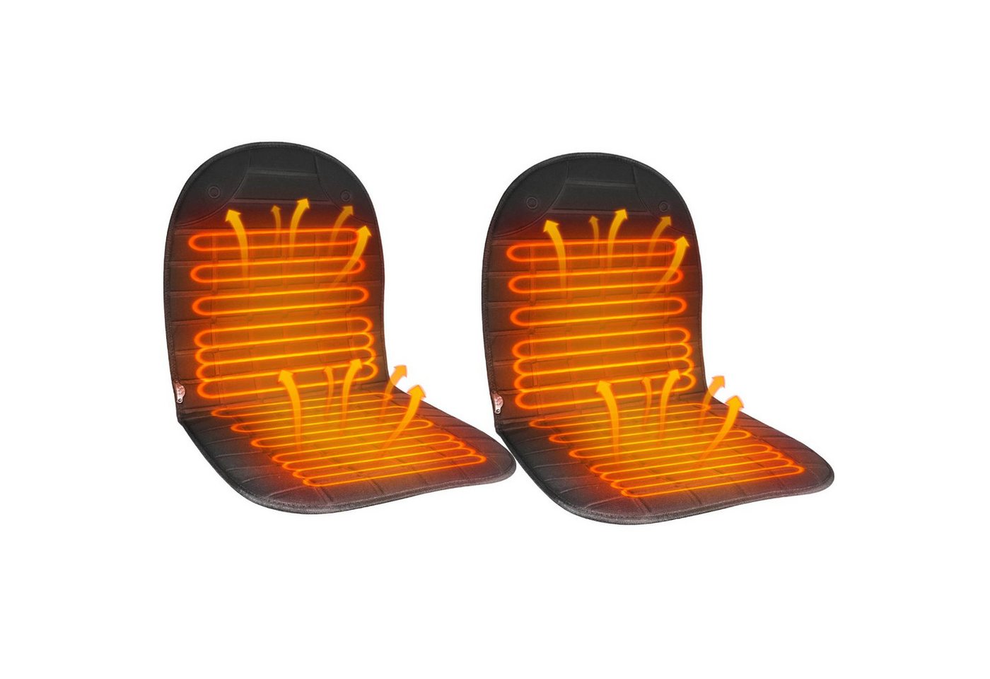 BlingBin Sitzheizkissen 12V Autositzauflage Beheiztes Sitzkissen Sitzheizung Auflage, 2 Heizstufen Sitzpolster Universell, LO-Modus: 40-60℃, HI-Modus: 70℃ 2-tlg., Produktabmessungen: 50 × 55cm, Auto Sitzheizung Universal für LKW, SUV, Transporter, Büro, Schwarz BlingBin Sitzheizkissen 12V Autositzauflage Beheiztes Sitzkissen Sitzheizung Auflage, 2 Heizstufen Sitzpolster Universell, LO-Modus: 40-60℃, HI-Modus: 70℃ 2-tlg., Produktabmessungen: 50 × 55cm, Auto Sitzheizung Universal für LKW, SUV, Transporter, Büro, Schwarz von BlingBin