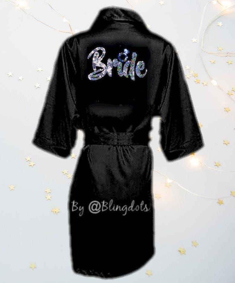 Braut Robe, Bling Satin Bachelorette Roben, Brautparty Satin, Zukünftige Frau, Brautjungfer Glitter Brautrobe Braut Robe, Bling Satin Bachelorette Roben, Brautparty Satin, Zukünftige Frau, Brautjungfer Glitter Brautrobe von BlingDots