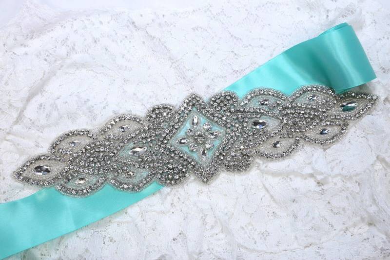 Kristall Strass Applikationen Aufbügeln Für Schärpe, Gürtel, Kleid | 13, 4 "x 3, 5" von BlingGardenCraft