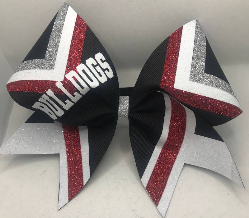 Cheer Bow Custom - Ihre Farben Deine Schule Oder Maskottchen Und Name | Optional Gemacht Mit Jeder Farbe Band Glitzer von BlingItOnCheerBowz