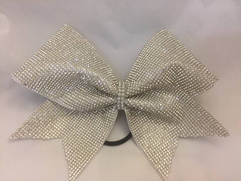Cheer Bow Weiß Mit Voller Abdeckung Kristall Strass, Team Bögen, Wettbewerb Allstar Style, Full Bling, Mega Bling Blingitoncheerbowz Cheer Bow Weiß Mit Voller Abdeckung Kristall Strass, Team Bögen, Wettbewerb Allstar Style, Full Bling, Mega Bling Blingitoncheerbowz von BlingItOnCheerBowz