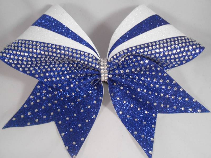 Schleife Royal White Mit Crystal Strass Blingitoncheerbowz Schleife Royal White Mit Crystal Strass Blingitoncheerbowz von BlingItOnCheerBowz