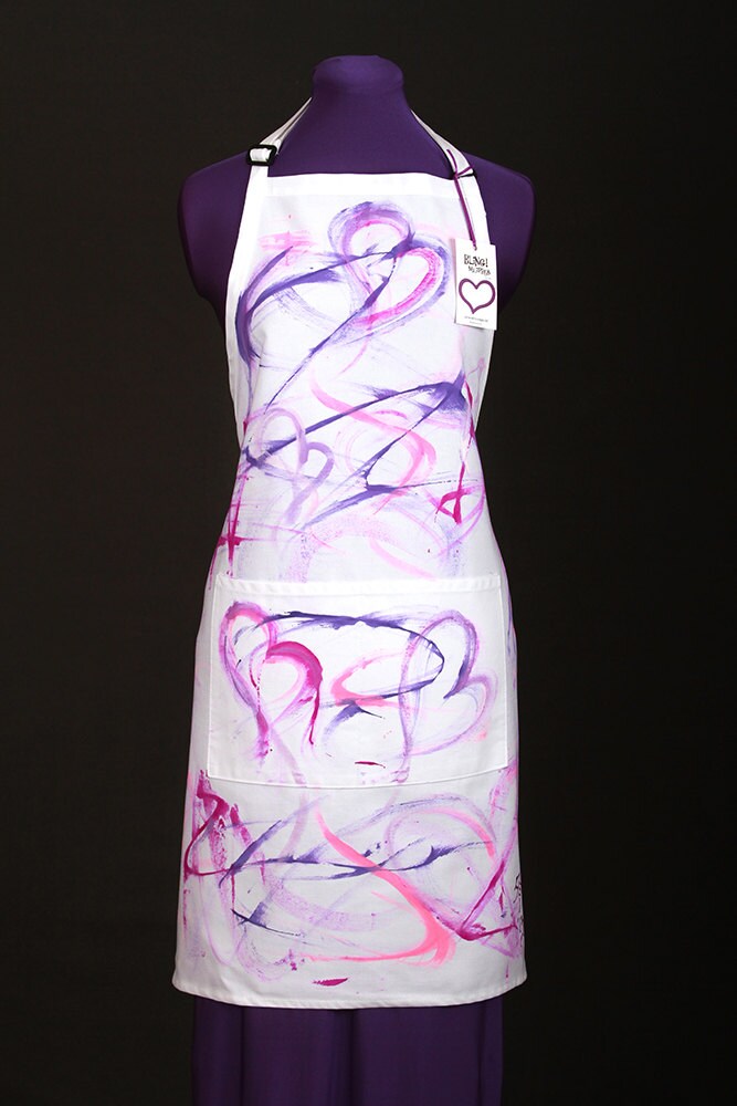Schürze #1307 Handbemalte Tragbare Kunst Von Tami von BlingMyApronByTami