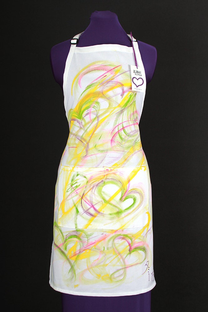 Schürze #1421 Handbemalte Tragbare Kunst Von Tami von BlingMyApronByTami