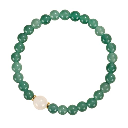 BlingNook Perlenarmbänder für Frauen, trendige, niedliche Chalcedon-Handkette, Glück, Reichtum, zweifarbig, stapelbar, Paare, Schmuck, Freundschaftsgeschenk, One Size, Chalcedon, Kein Edelstein BlingNook Perlenarmbänder für Frauen, trendige, niedliche Chalcedon-Handkette, Glück, Reichtum, zweifarbig, stapelbar, Paare, Schmuck, Freundschaftsgeschenk, One Size, Chalcedon, Kein Edelstein von BlingNook
