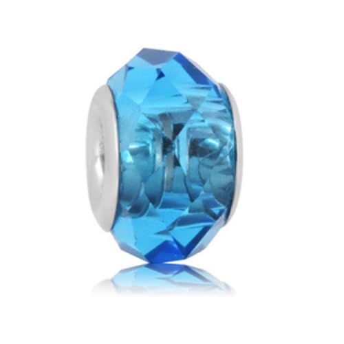 BlingNuts Funkelnder hellblauer März Geburtssteine Spacer Charm kompatibel mit Pandora Charms Armbändern Geschenk Frauen Freundschaft Geburtstag Zirkonia BlingNuts Funkelnder hellblauer März Geburtssteine Spacer Charm kompatibel mit Pandora Charms Armbändern Geschenk Frauen Freundschaft Geburtstag Zirkonia von BlingNuts
