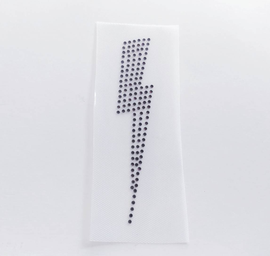 Blitz Bolt Strass Applikationen, Thunder Aufbügeln, 15 cm Aufbügeln Applikation, Diybling, Storm von BlingSparkleShineLtd