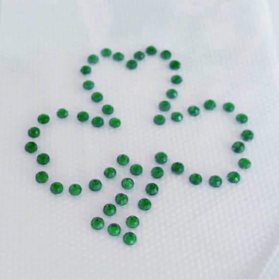 Glückskleeblatt Applikation, Klee Strass St. Patricks Day Bling, Grünes Kleeblatt Aufbügler, Pattys Applikation von BlingSparkleShineLtd