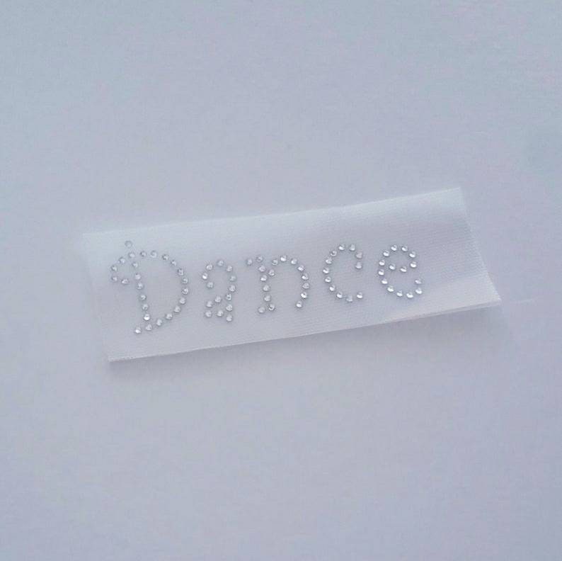 Tanz Strass Applikation, "Dance" Bügelbild, Wort Bling, Diy Wort, Crystal Dance Sparkle von BlingSparkleShineLtd