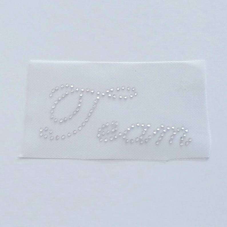 Team Strass Applikation, Script "Team" Aufnäher, Bling, Diy Bügelbild, Name Sport Bling Applikation von BlingSparkleShineLtd