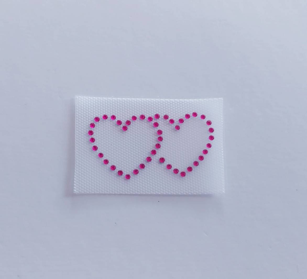 Verflochten Herzen Strass Applikation, Doppelherz Brautschmuck, Diy Aufbügeln, Herz Liebe von BlingSparkleShineLtd