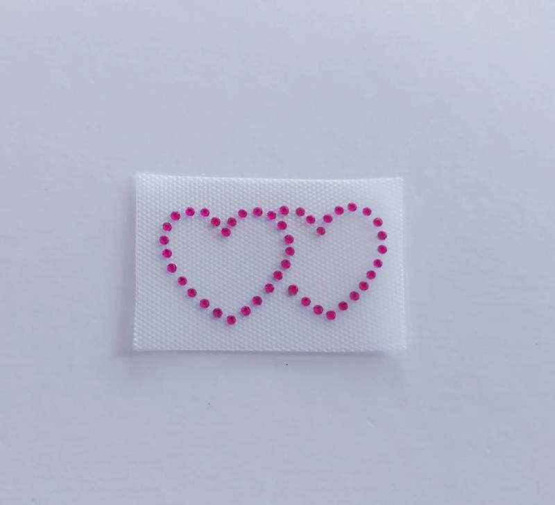 Verflochten Herzen Strass Applikation, Doppelherz Brautschmuck, Diy Aufbügeln, Herz Liebe von BlingSparkleShineLtd