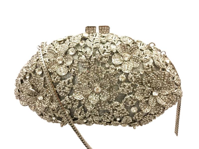 Blingustyle Swarovski Elemente Dame Funken Kristall Abend Party , Harte Unterarmtasche von BlingUstyle