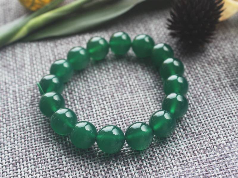 Handgemachter Natürliche Grüne Achat Perlen Armband/Natürlichen Edelstein Strech Armband Schmuck/Geschenk Für Ihre/#br-S80523P805 Handgemachter Natürliche Grüne Achat Perlen Armband/Natürlichen Edelstein Strech Armband Schmuck/Geschenk Für Ihre/#br-S80523P805 von Blinghand