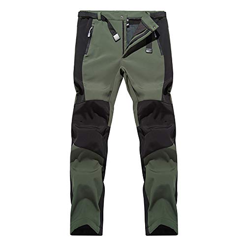 Arbeitshose Herren Winddicht Warm Gefüttert Skihose Winddicht Wasserdicht Arbeitshose mit Taschen Tactical Hose Snowboardhose Baumwollhose Skihose Jogginghose Damen Thermo Sporthose von Blingko