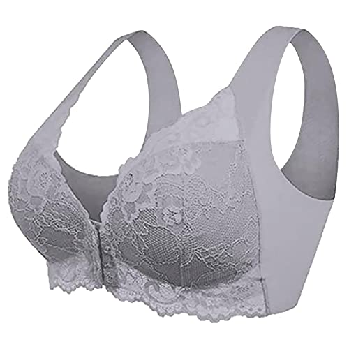 Blingko BH Damen Ohne Bügel Große Größen 120b Soft Bra Push Up BH Rutschfester Klassisch Bra Büstenhalter mit Bügel Sportbhs Damen Vintage Low Cut Büstenhalter Gym Clothes Women von Blingko