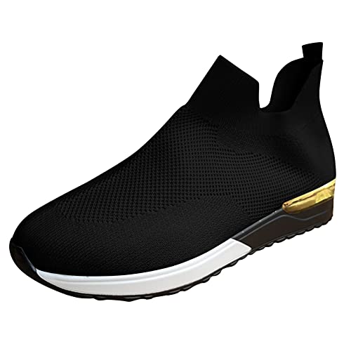 Blingko Damen Schuhe mit Weicher Sohle Bequeme Straßenlaufschuhe Laufschuhe Tennis Schuhe Fitness Straßenlaufschuhe Leichte Turnschuhe Outdoor Sportschuhe Stoffschuhe von Blingko