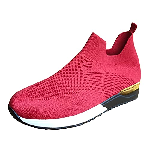 Blingko Damen Sneaker Trainer für Outdoor Fitness Gym Walkingschuhe Einzelschuhe Walkingschuhe Leichte Laufschuhe Damen Schuhe Sneaker Elegant Sport Shoes Damen von Blingko