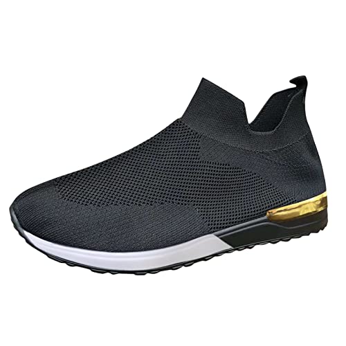 Blingko Damen Wanderschuhe Atmungsaktiv Turnschuhe Leicht Laufschuhe Slip On Walkingschuhe Trainer für Outdoor Fitness Gym Walkingschuhe Sportschuhe Sneakers Gefüttert Damen Adventskalender Frauen von Blingko