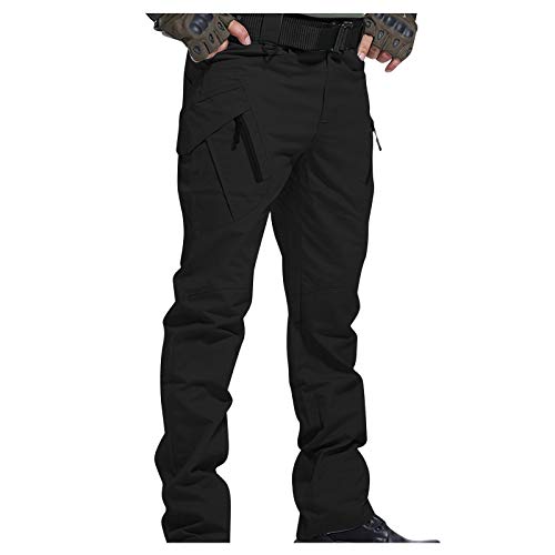 Blingko Outdoor Hosen Für Herren Outdoorhose Winddicht Wasserdicht Arbeitshose Verdickte Warm Trekkinghose Funktionshose Cargo Freizeithose zum wandern Fleecehose Langlaufhose Fahrradhose von Blingko