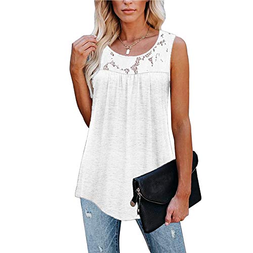 Blingko Sexy Tank Tops Damen - Sexy Pullover Bluse Mode Sweatshirt Bluse Kurze Ärmel Sommerbluse Sommer große größen Tshirt Kurzarm Bluse Streetwear Oberteile Damen Sexy von Blingko