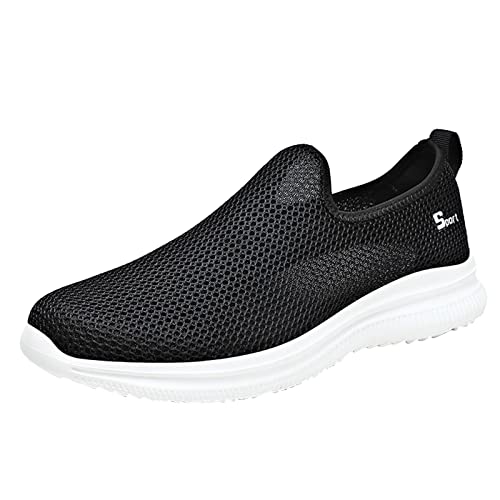 Blingko Sneakers Herren Weiß Laufschuhe Atmungsaktiv Turnschuhe Schnürer Sportschuhe Sneaker für Herren Herren Mode Wanderschuhe Sport Freizeit Trainers Winter Schuhe Herren Frau Gefüttert von Blingko