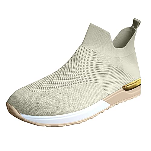 Blingko Wanderschuhe Damen rutschfeste Leichtgewichts Atmungsaktiv Sportschuhe Atmungsaktiv Laufschuhe Straßenlaufschuhe Sneaker Flach Gym Schuhe Straßenlaufschuhe Damen Schuhe Damen Sneaker von Blingko