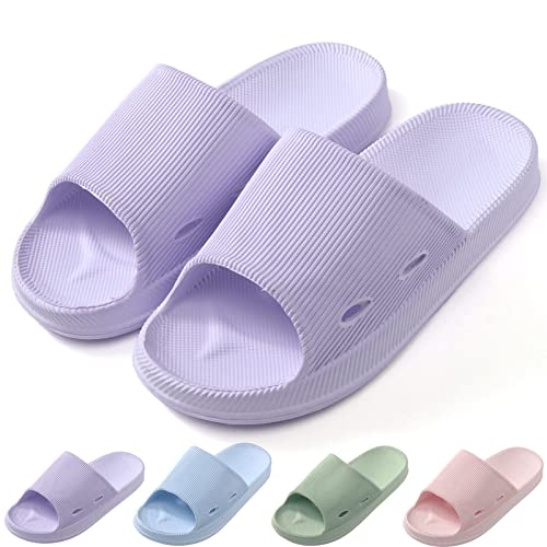 Cozy Slides Original, Superweiche Hausschuhe Non-slip Thick Sole Quick-Drying Bathroom Sandals Mens Thick Pillow Sliders Slippers Schnell Trocknend Badesandalen Sommer Elegant Slides Badesandalen von Blingko