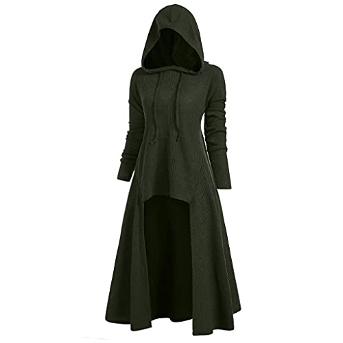 Damen und Herren Umhang mit Kapuze Assassins Creed Kostüm Vintage Mittelalter Gothic Hoodie Damen Übergröße cosplay kleid mit Kapuze lässig locker elastisch Vintage-Mantel Pullover Hoodie Große Größen von Blingko