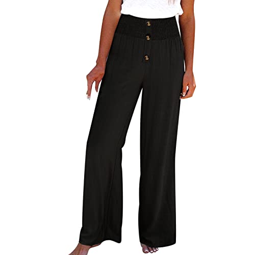 Sommer Hose Damen, Fitness-Jogginghose Loose Schlupfhose Baggy Sweathose Strandhose Lang Flatterhose Hüfthose Bunte Chino Hose Hosenrock Casual Wear Haremshose/Yogahose/Arbeitshose von Blingko