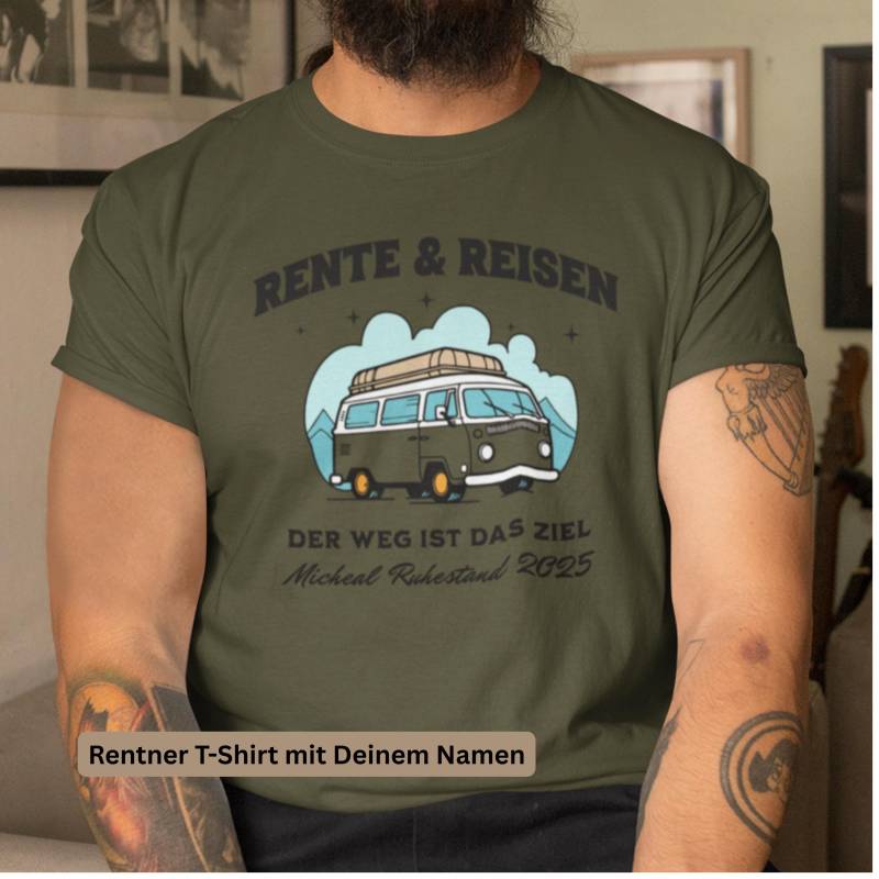 Personalisiertes Rentner T-Shirt, Geschenke Zur Rente Für Männer & Frauen, Mutter Vater Geschenkidee Zum Ruhestand, Abschiedsgeschenk von BlingweltStudio