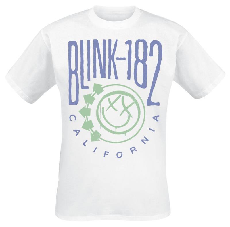 Blink-182 Cali Smile T-Shirt weiß in XXL von Blink-182