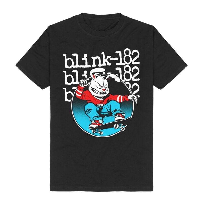 Blink-182 Skateboard Bunny T-Shirt schwarz in XXL von Blink-182