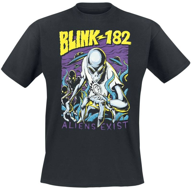 Blink-182 T-Shirt - Aliens Exist - S bis XL - für Männer - Größe XL - schwarz  - Lizenziertes Merchandise! von Blink-182