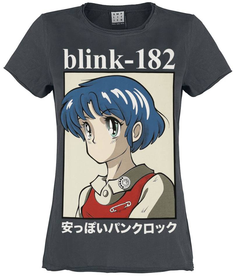 Blink-182 T-Shirt - Amplified Collection - Anime - S bis XL - für Damen - Größe XL - charcoal  - Lizenziertes Merchandise! von Blink-182