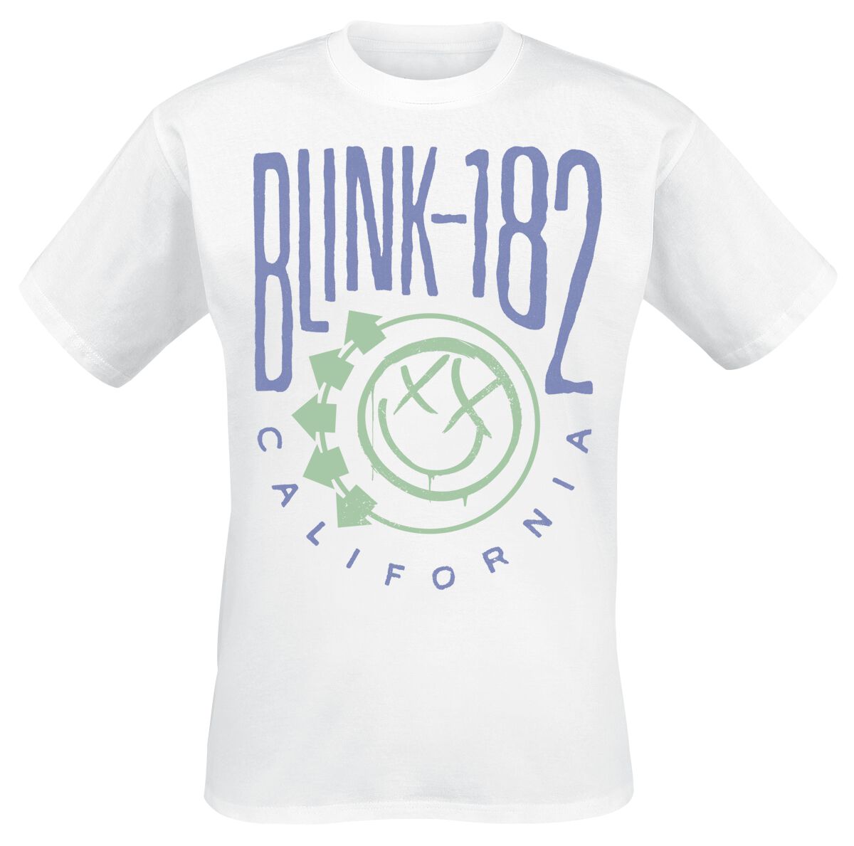 Blink-182 T-Shirt - Cali Smile - S bis 3XL - für Männer - Größe XXL - weiß - Lizenziertes Merchandise! Blink-182 T-Shirt - Cali Smile - S bis 3XL - für Männer - Größe XXL - weiß - Lizenziertes Merchandise! von Blink-182