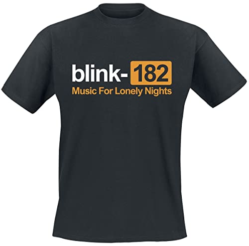 Blink-182 T Shirt Lonely Nights Band Logo Nue offiziell Herren Schwarz M von Blink-182