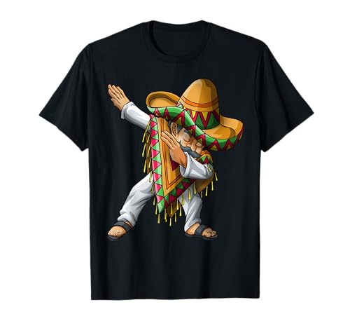 Dabbing Mexikanischer Poncho Sombrero Dab Cinco de Mayo Jungen Herren T-Shirt Dabbing Mexikanischer Poncho Sombrero Dab Cinco de Mayo Jungen Herren T-Shirt von Blinkies Mexico
